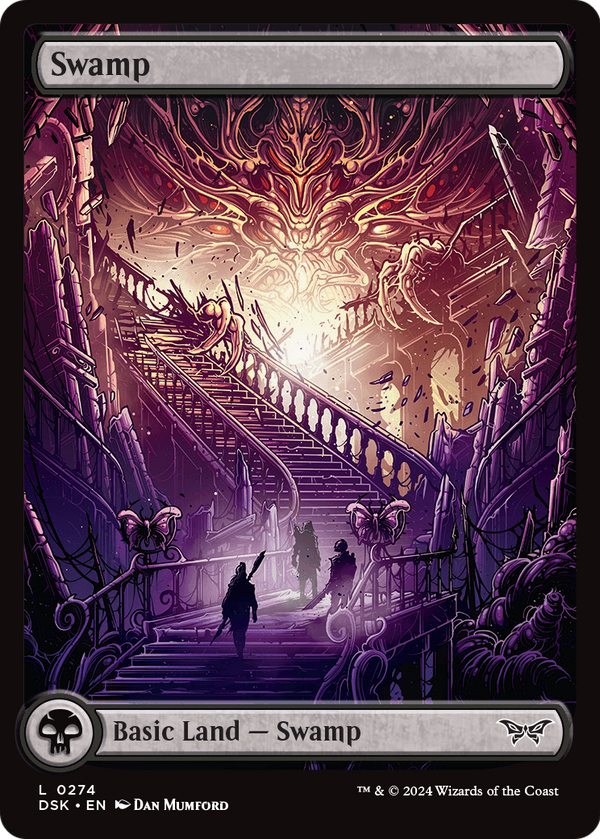 Swamp (274) - Full Art (DSK-274) - Duskmourn: House of Horror Foil