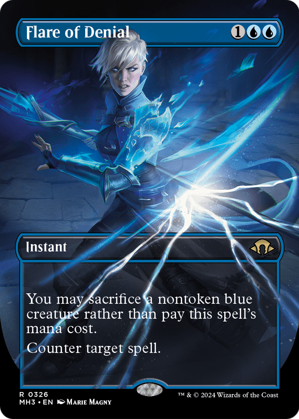 Flare of Denial (Borderless) (MH3-326) - Modern Horizons 3