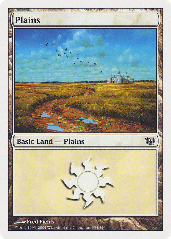Plains (334) (9ED-334) - 9th Edition Foil