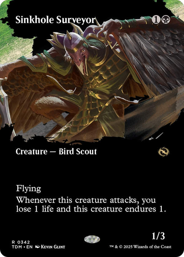 Sinkhole Surveyor (Borderless) (TDM-342) - Tarkir: Dragonstorm: (Showcase) Foil