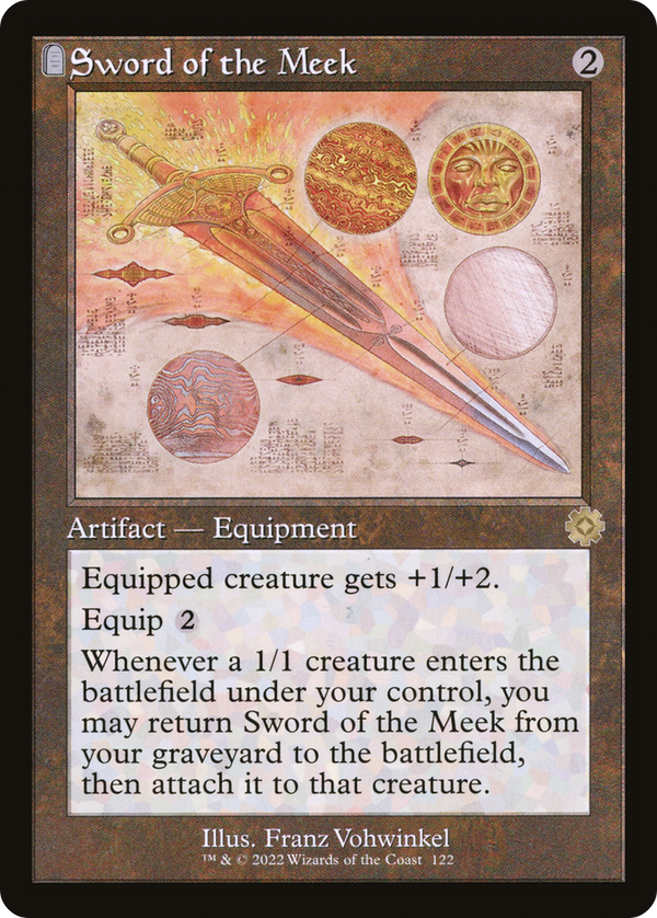 Sword of the Meek (Schematic) (BRR-122) - The Brothers' War Retro Artifacts: (tombstone)