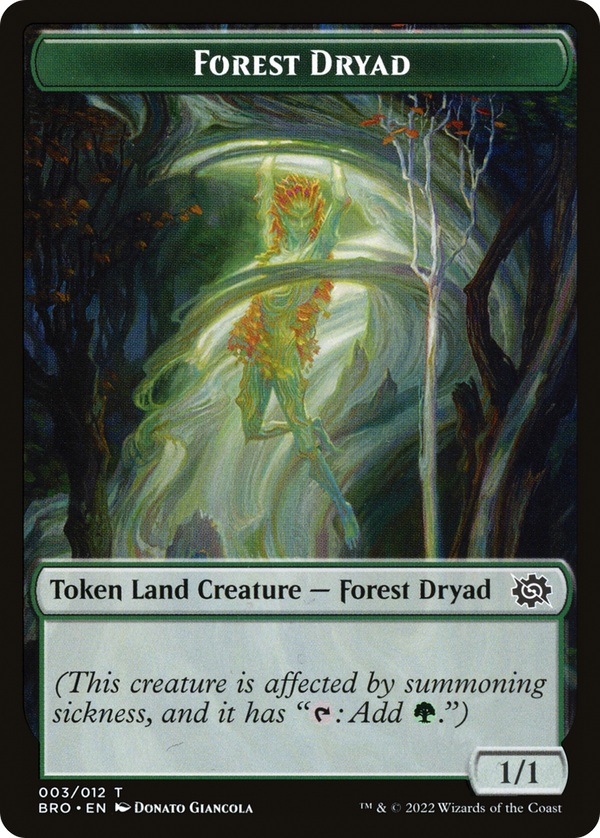 Forest Dryad (TBRO-003) - The Brothers' War Tokens