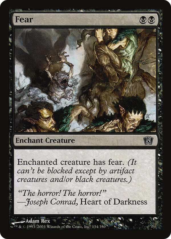 Fear (8ED-134) - 8th Edition Foil