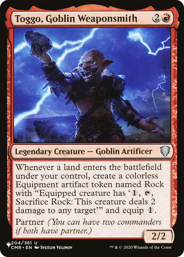 Toggo, Goblin Weaponsmith (LIST-CMR-204) - The List