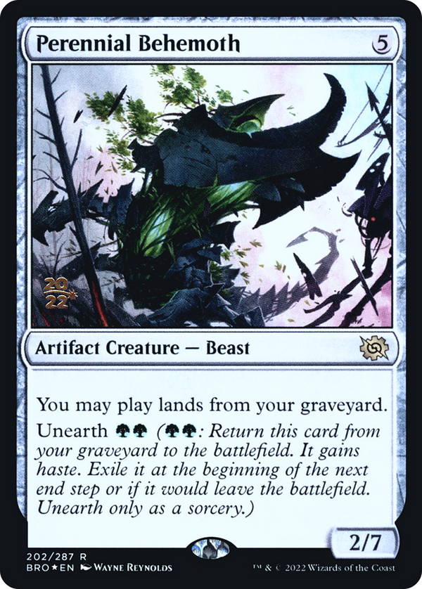 Perennial Behemoth (PRE-202) - The Brothers' War Promos Foil