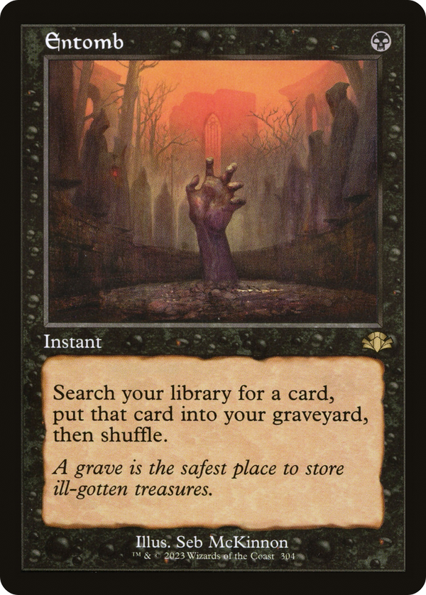 Entomb (Retro Frame) (DMR-304) - Dominaria Remastered Foil
