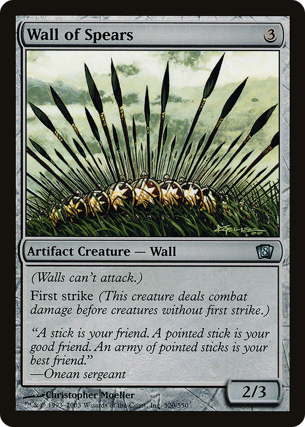 Wall of Spears (8ED-320) - 8th Edition Foil