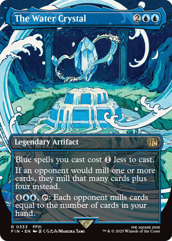 The Water Crystal (Borderless) (FIN-333) - FINAL FANTASY Foil