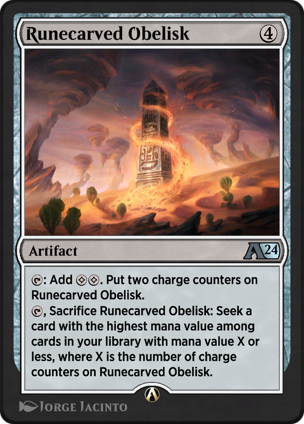 Runecarved Obelisk (YOTJ-030) - Alchemy: Outlaws of Thunder Junction