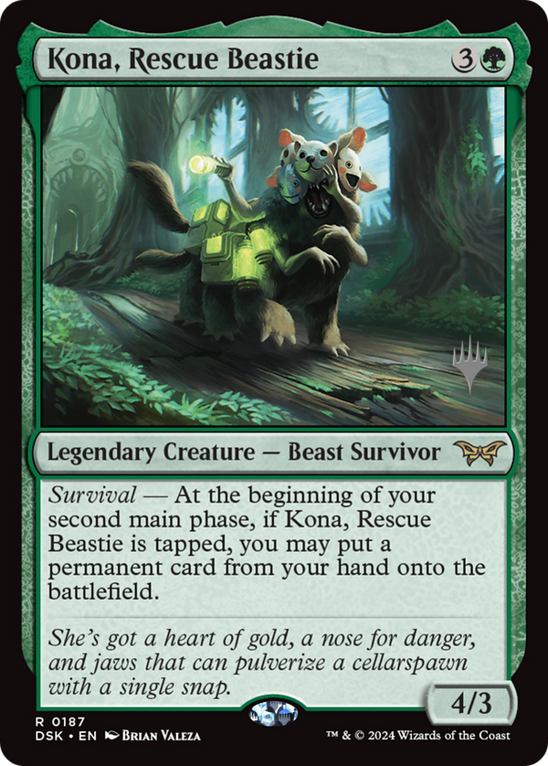 Kona, Rescue Beastie (0187) (PPDSK-187) - Duskmourn: House of Horror Promos