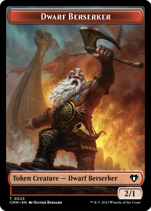 Dwarf Berserker (TCMM-023) - Commander Masters Tokens