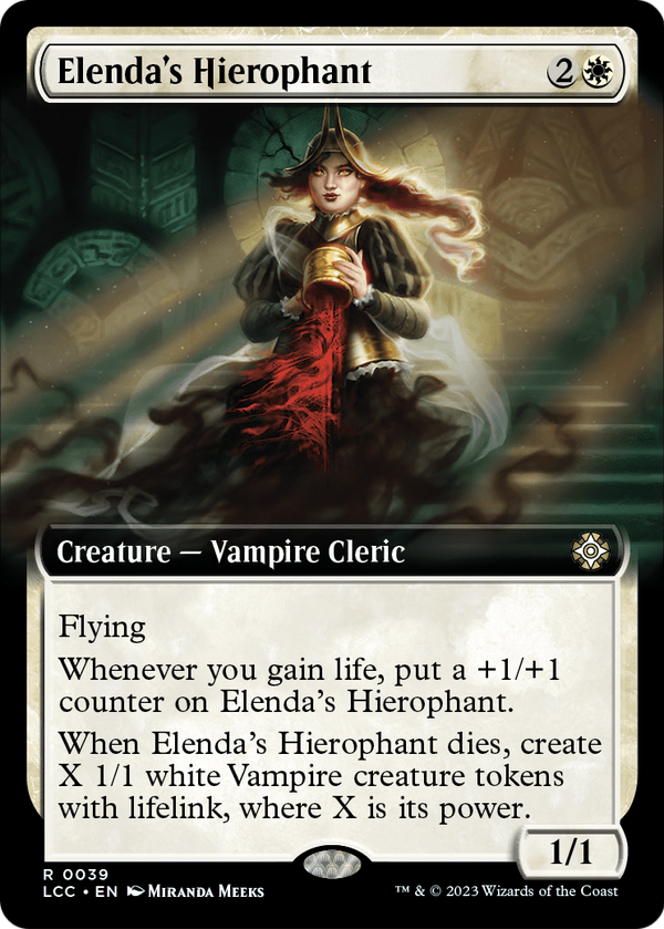 Elenda's Hierophant (Extended Art) (LCC-039) - The Lost Caverns of Ixalan Commander: (Extended Art)