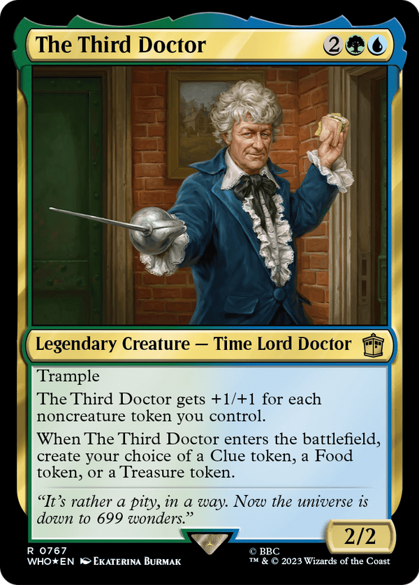 The Third Doctor (Surge Foil) (WHO-767) - Doctor Who Foil