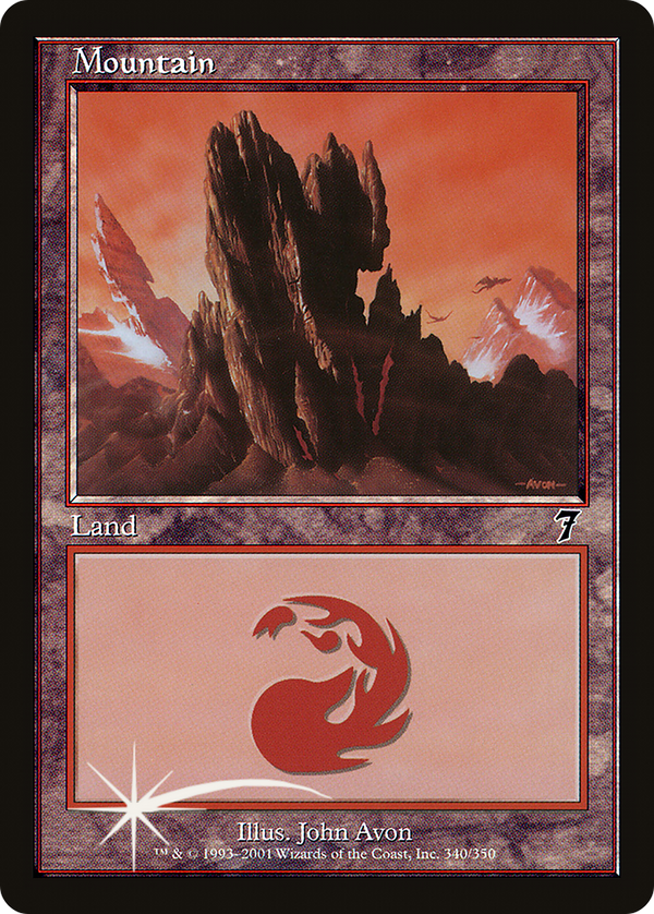 Mountain (7ED-340★) - 7th Edition Foil