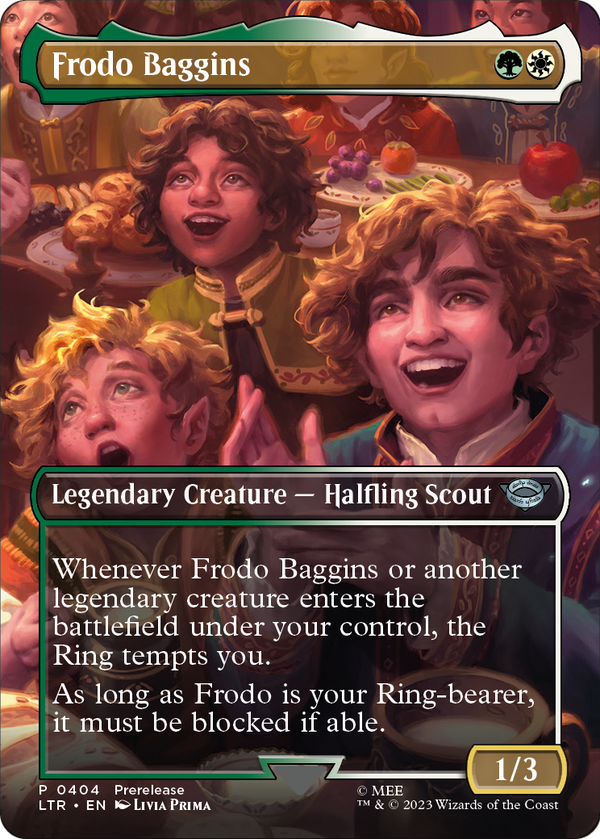 Frodo Baggins (Borderless) (LTR-404) - The Lord of the Rings: Tales of Middle-earth Foil