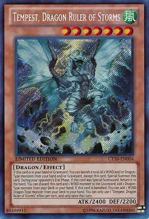 Tempest, Dragon Ruler of Storms (CT10-EN004) - 2013 Collectors Tins Limited
