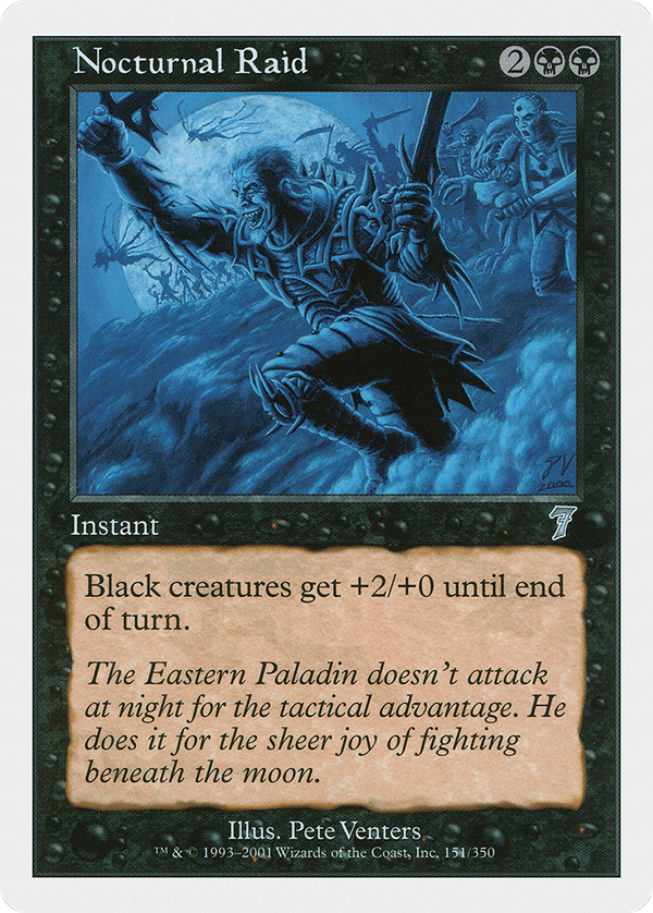 Nocturnal Raid (7ED-151) - 7th Edition Foil