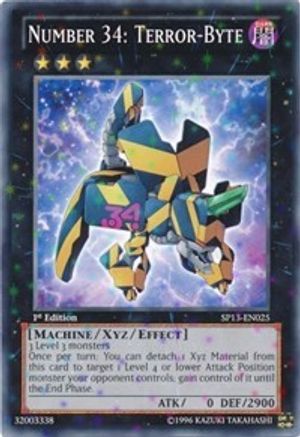 Number 34: Terror-Byte (Starfoil) (SP13-EN025) - Star Pack 2013 1st Edition