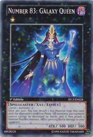 Number 83: Galaxy Queen (Starfoil) (SP13-EN028) - Star Pack 2013 Unlimited