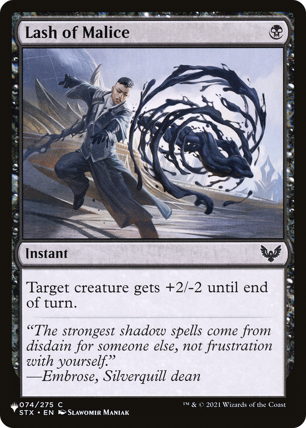 Lash of Malice (LIST-STX-74) - The List