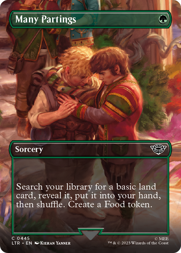 Many Partings (Borderless) (LTR-445) - The Lord of the Rings: Tales of Middle-earth Foil