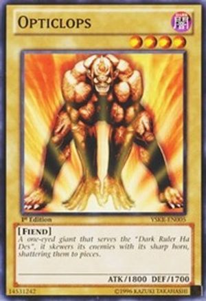 Opticlops (YSKR-EN005) - Starter Deck: Kaiba Reloaded 1st Edition