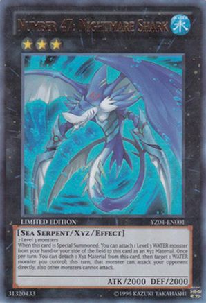 Number 47: Nightmare Shark (YZ04-EN001) - Yu-Gi-Oh! ZEXAL Manga Promotional Cards Limited