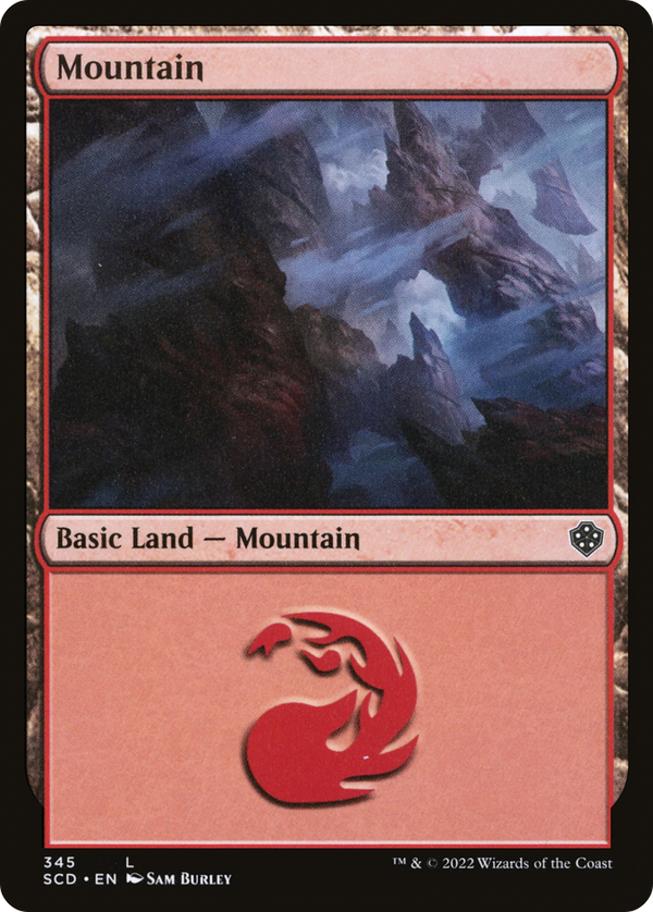 Mountain (345) (SCD-345) - Starter Commander Decks