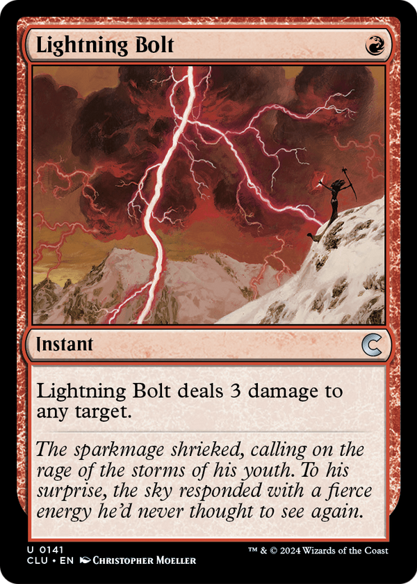 Lightning Bolt (CLU-141) - Ravnica: Clue Edition