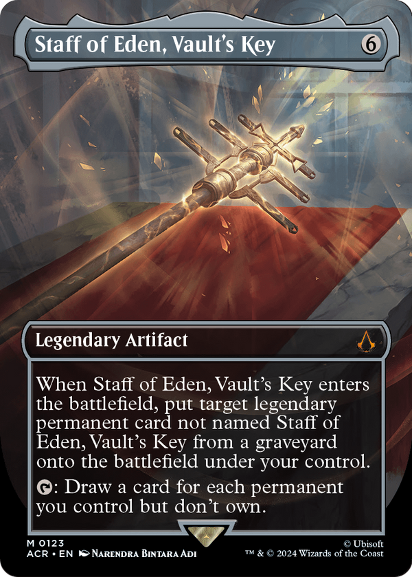 Staff of Eden, Vault's Key (Borderless) (ACR-123) - Assassin's Creed Foil