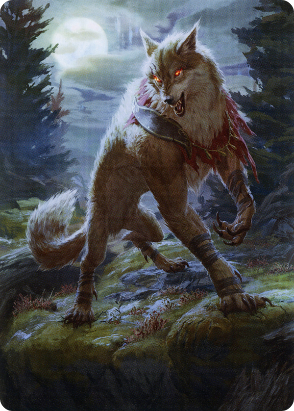 Arlinn, the Moon's Fury // Arlinn, the Moon's Fury (AMID-002) - Midnight Hunt Art Series (Borderless)