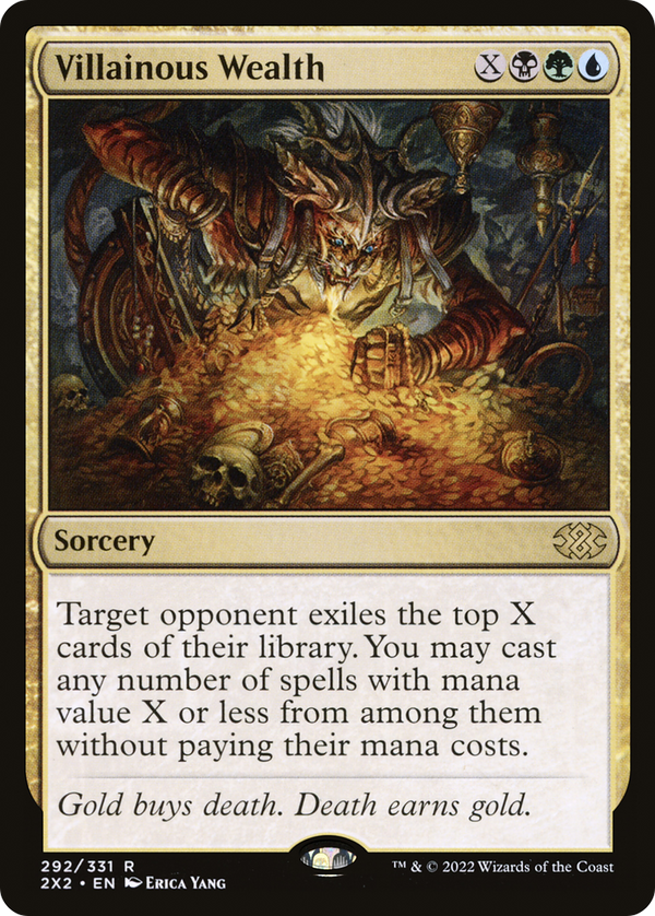 Villainous Wealth (2X2-292) - Double Masters 2022 Foil