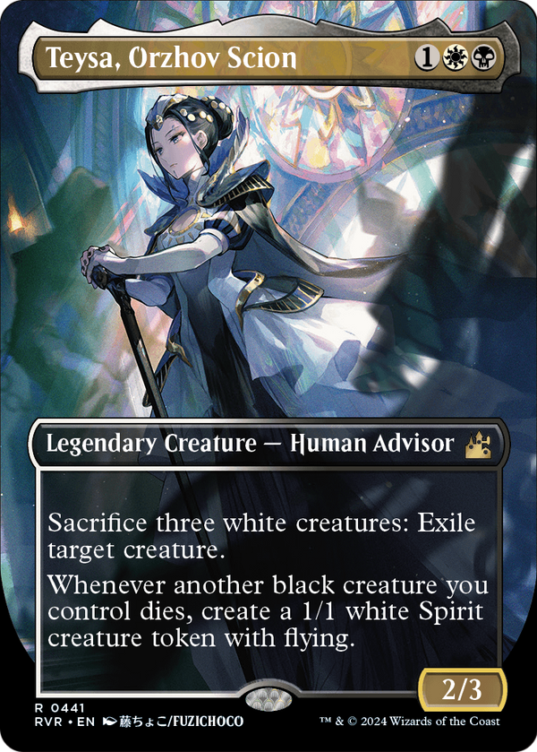 Teysa, Orzhov Scion (Anime Borderless) (RVR-441) - Ravnica Remastered Foil