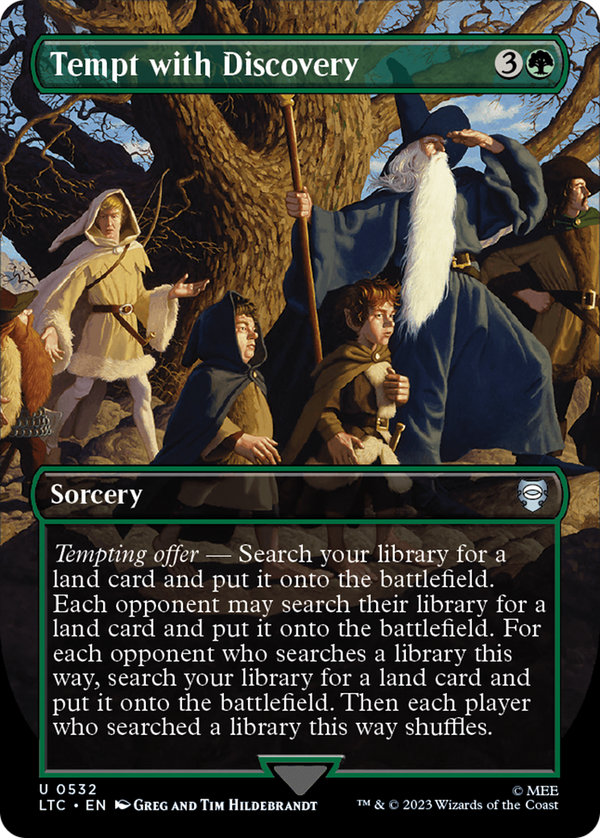 Tempt with Discovery (Borderless) (LTC-532) - Tales of Middle-earth Commander Foil
