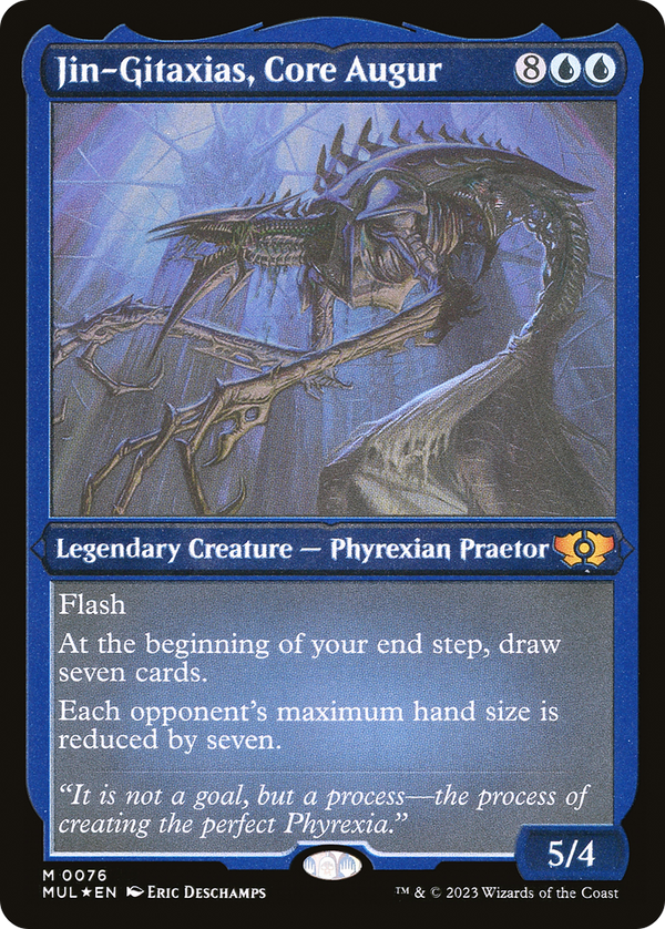 Jin-Gitaxias, Core Augur (Foil Etched) (MUL-076) - Multiverse Legends Foil