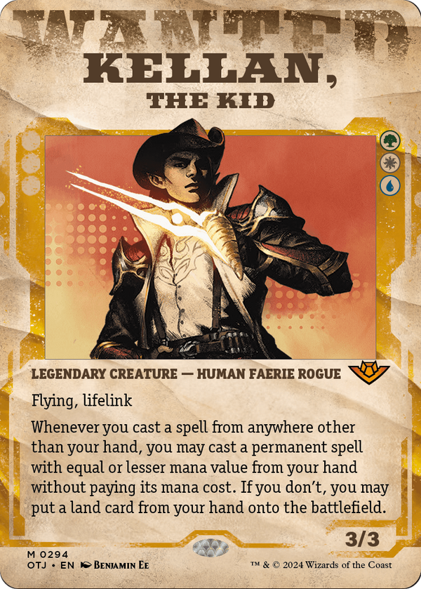 Kellan, the Kid (Showcase) (OTJ-294) - Outlaws of Thunder Junction: (Showcase) (Borderless)