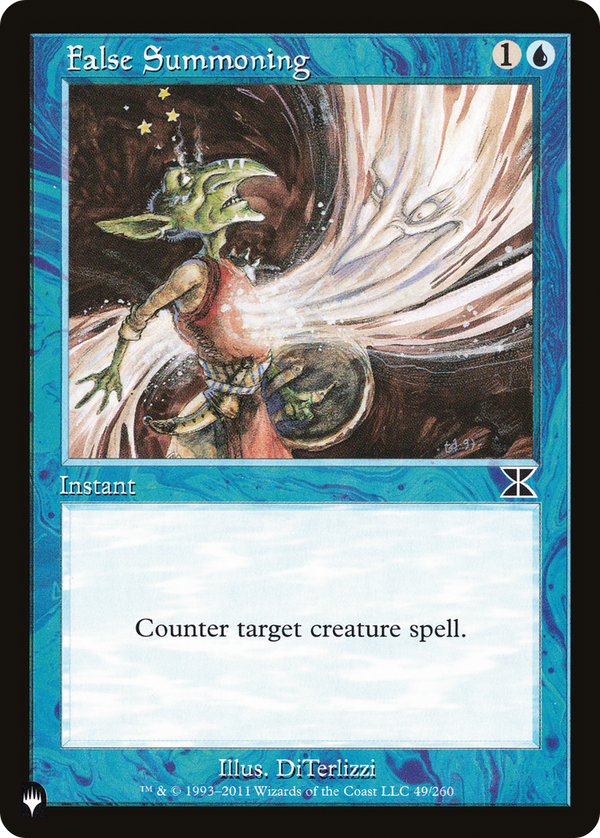 False Summoning (LIST-ME4-49) - The List