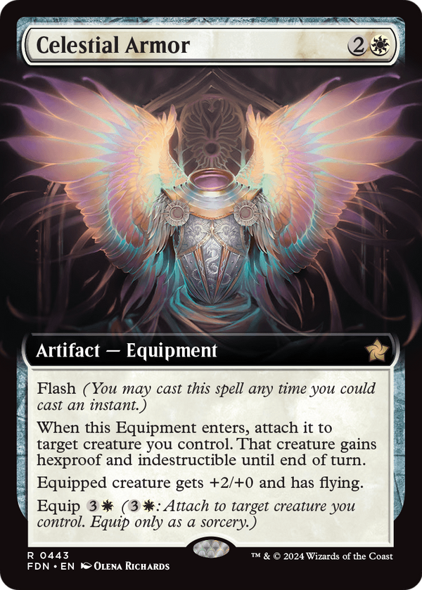 Celestial Armor (Extended Art) (FDN-443) - Foundations: (Extended Art) Foil