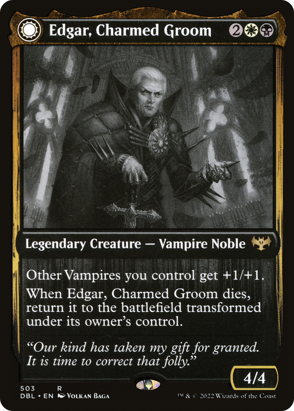 Edgar, Charmed Groom (DBL-503) - Innistrad: Double Feature: (Double Faced Transform)