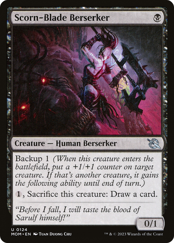 Scorn-Blade Berserker (MOM-124) - March of the Machine