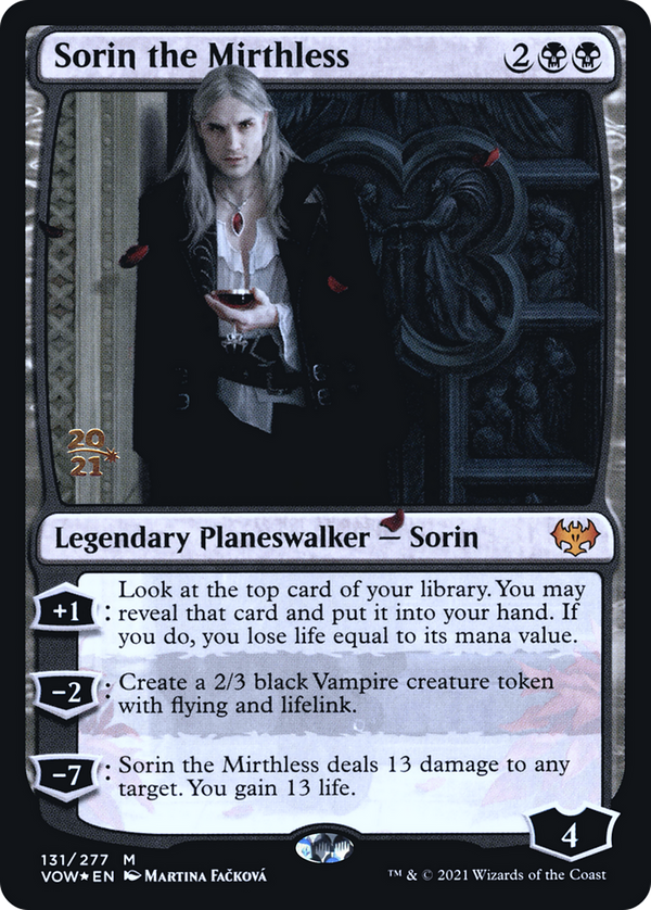 Sorin the Mirthless (PRE-131) - Innistrad: Crimson Vow Promos Foil