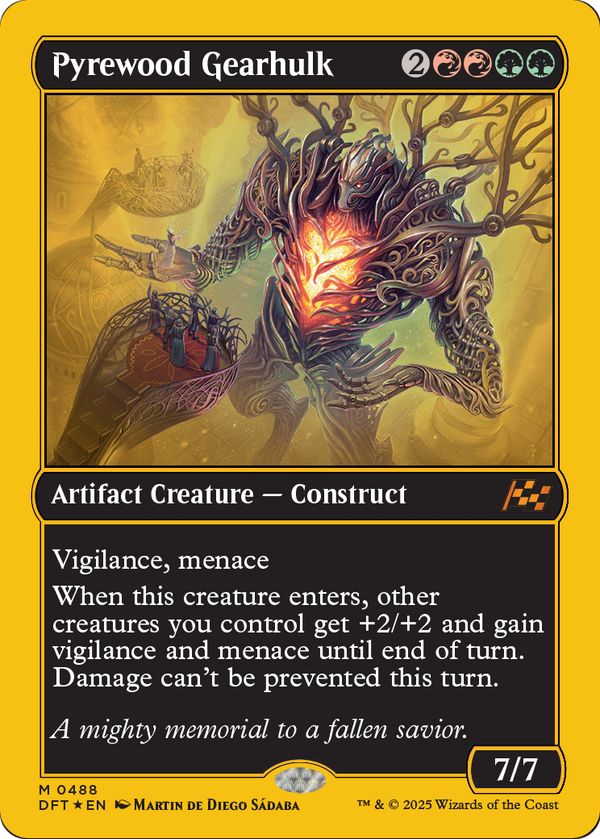 Pyrewood Gearhulk (First-Place Foil) (DFT-488) - Aetherdrift Foil