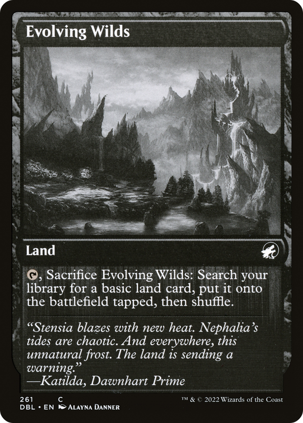 Evolving Wilds (261) (DBL-261) - Innistrad: Double Feature Foil