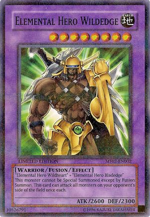 Elemental HERO Wildedge (MF02-EN002) - Mattel Action Figure Promos: Series 2 Limited