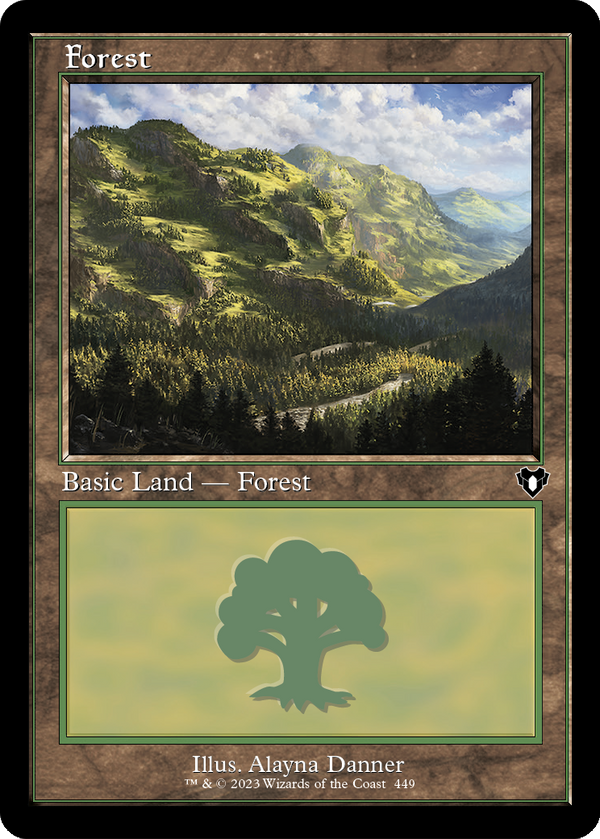 Forest (449) (Retro Frame) (CMM-449) - Commander Masters
