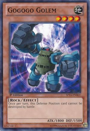 Gogogo Golem (Starfoil) (SP14-EN001) - Star Pack 2014 1st Edition