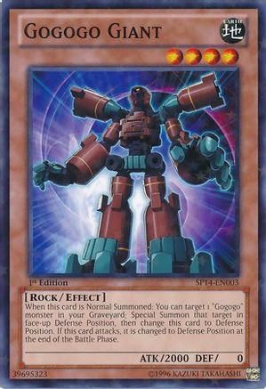 Gogogo Giant (Starfoil) (SP14-EN003) - Star Pack 2014 1st Edition