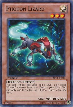 Photon Lizard (Starfoil) (SP14-EN006) - Star Pack 2014 1st Edition