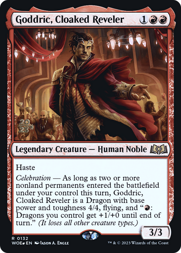 Goddric, Cloaked Reveler (PRE-132) - Wilds of Eldraine Promos Foil