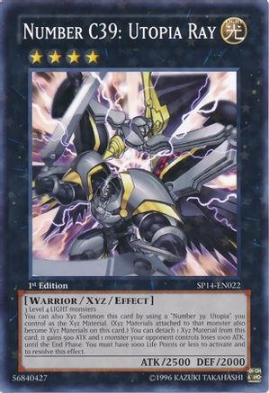 Number C39: Utopia Ray (Starfoil) (SP14-EN022) - Star Pack 2014 1st Edition